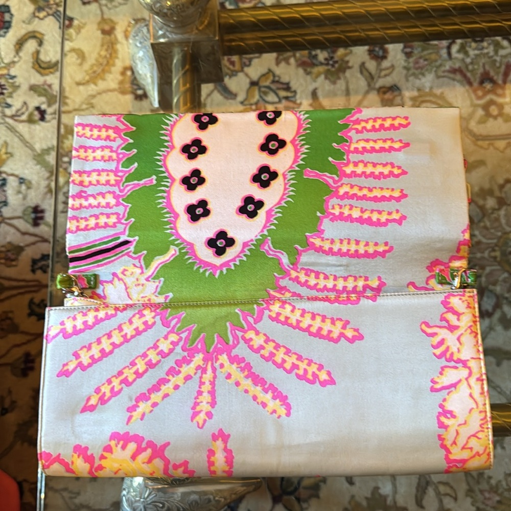 Roberto Calvalli bag couture Floral with heavy silver chain made in Italy - Picture 6 of 13